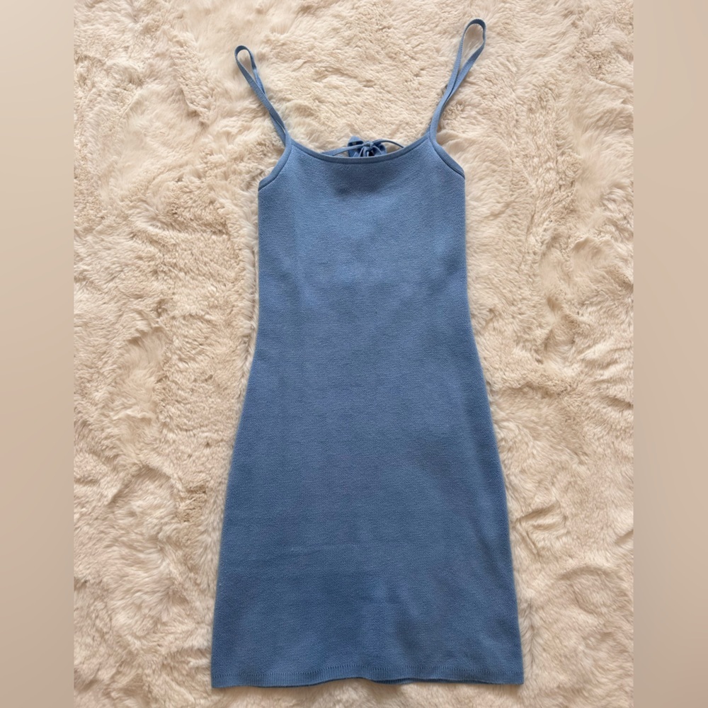Abercrombie Jacquard knit Blue Dress - Picture 2 of 7